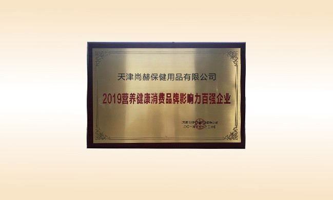 2019年11月-乐动注册公司荣获-2019营养健康消费品牌影响力百强企业