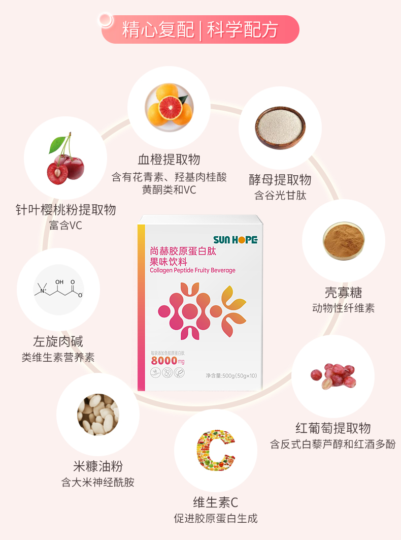 乐动注册胶原蛋白肽果味饮料